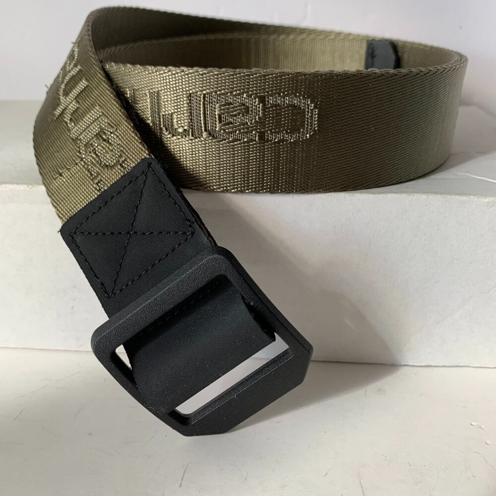 CARHARTT ARMY GREEN NYLON Webbing Ladder Lock Belt SIZE L - Picture 2 of 11